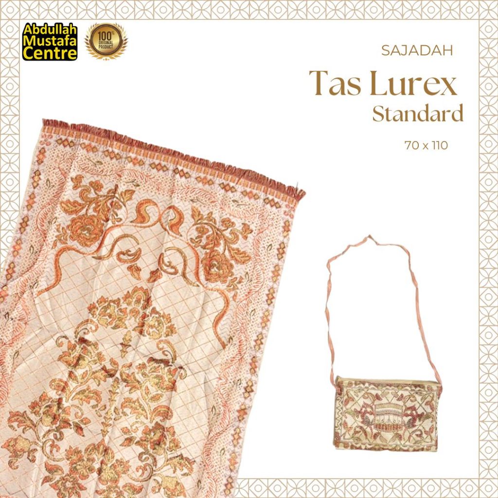 SAJADAH ALYDRUS TAS KECIL LUREX|SAJADAH TAS|SAJADAH MURAH