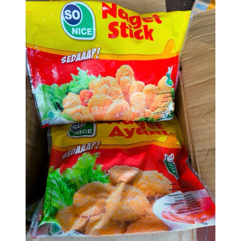 

Nugget Ayam So Nice 500gr Pengiriman Khusus Jawa Timur saja