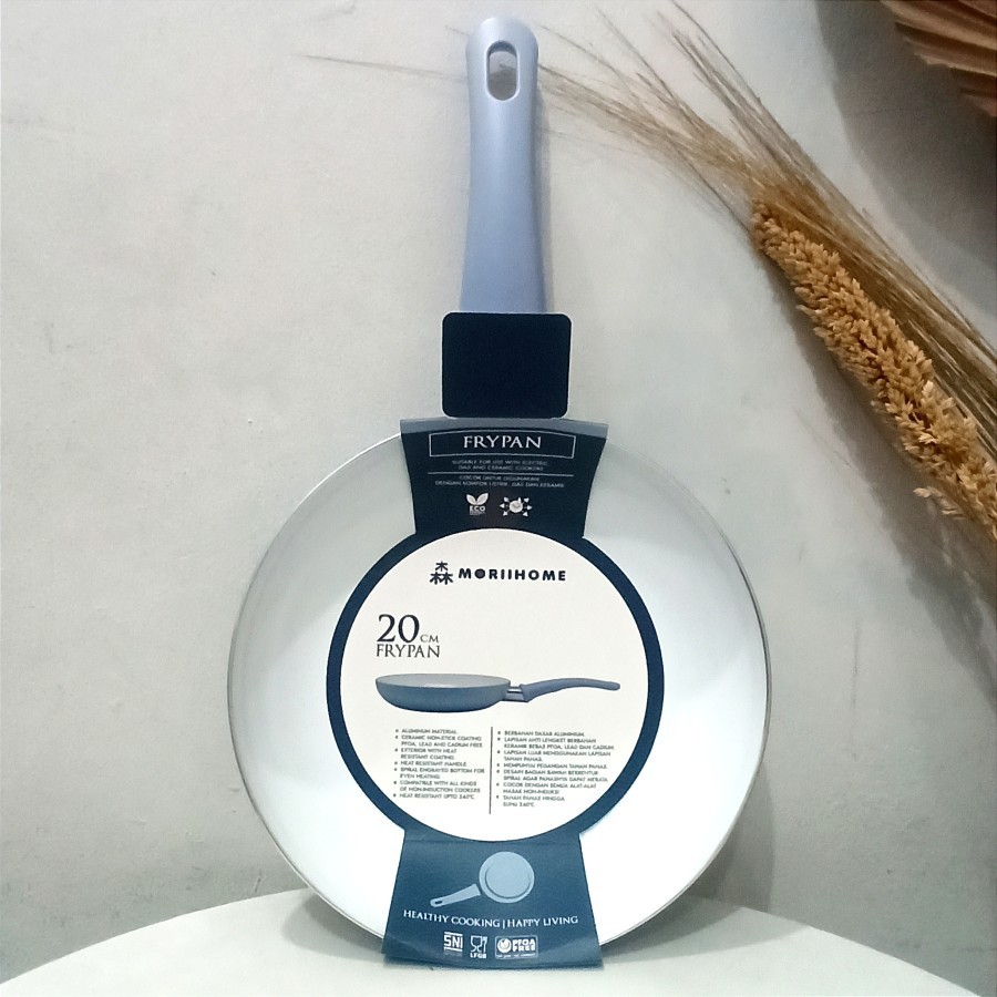 Teflon Wajan Penggorengan Moriihome Pan 20 cm Frypan Anti Lengket