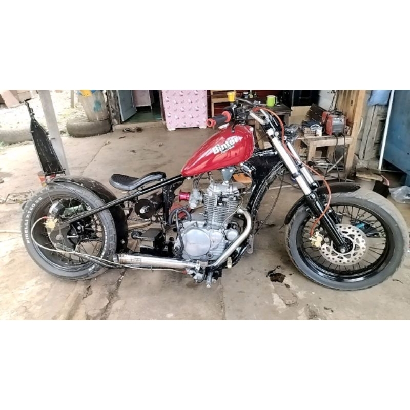 KNALPOT BINTER MERZY CUSTOM BOBBER ORIGINAL BEST QUALITY KZ200 CDI PLATINA BLSSPEEDS