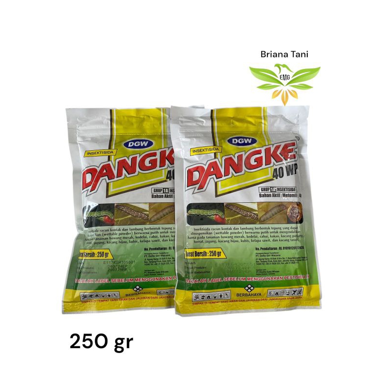 ￼Dangke 250gr Insektisida Metomil 40% Basmi Ulat Grayak Belalang Kutu putih DGW Dupont Lannate Besth