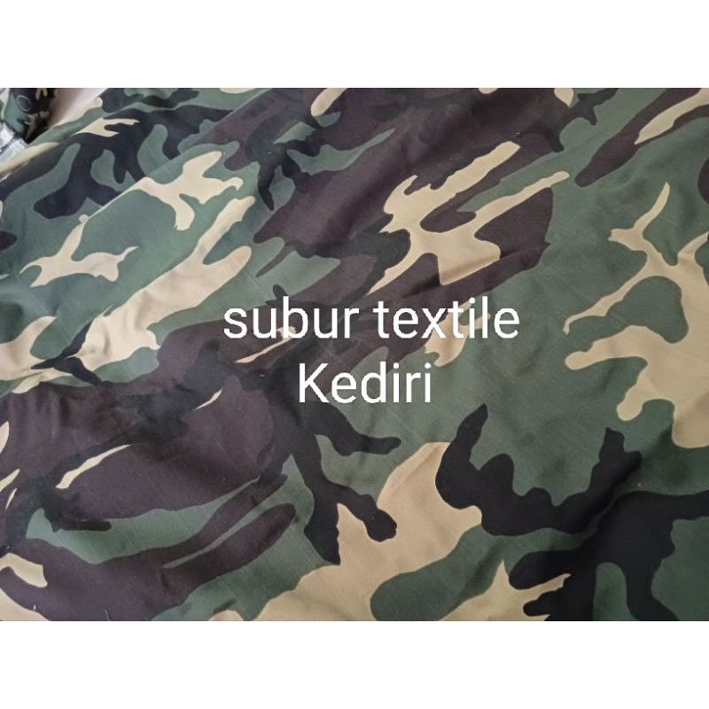 kain loreng tentara bahan kaku(harga persetengah meter)