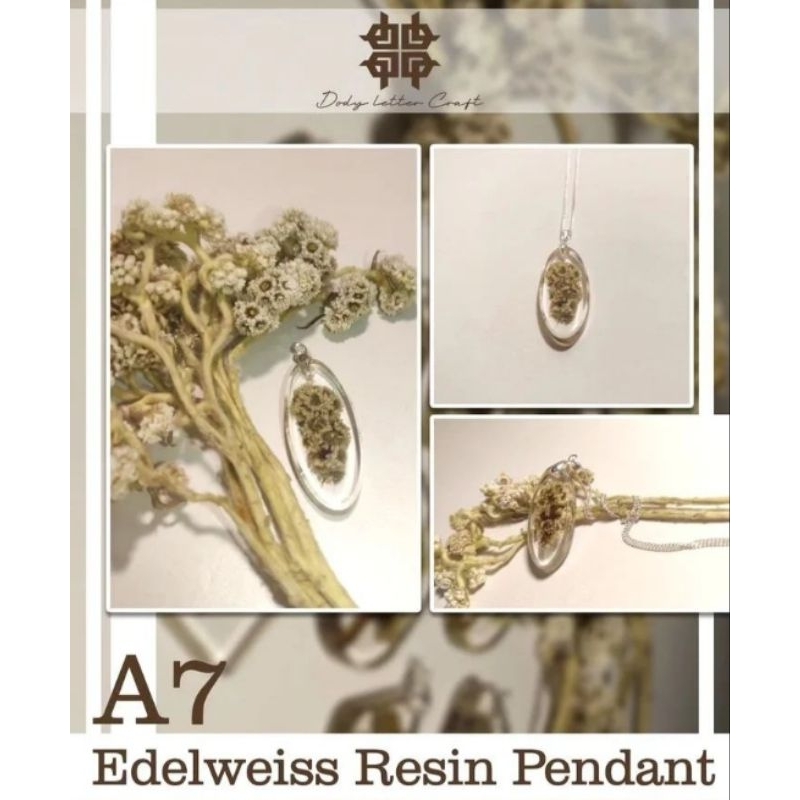 pendant resin edelweiss A7.