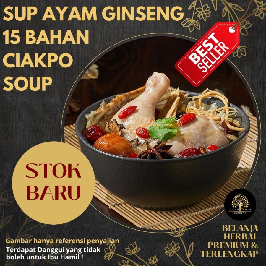 

Paket 7 Hari CIAKPO Melahirkan isi 7 set Sup Ayam Ginseng + Red Dates Tea (14 Pack)