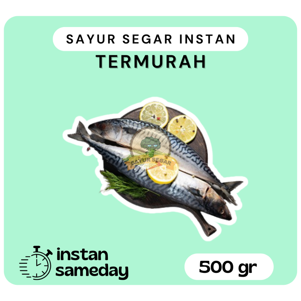 Ikan Tenggiri Utuh 500gr/Ikan Segar - Sayur Segar Instan