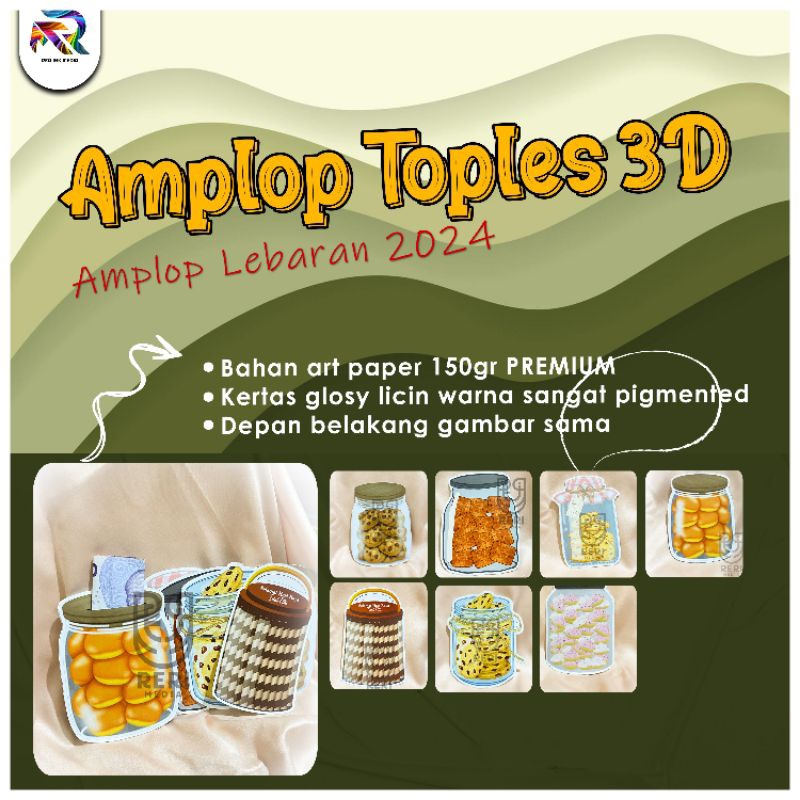 

amplop toples lebaran 2025 3d tebal