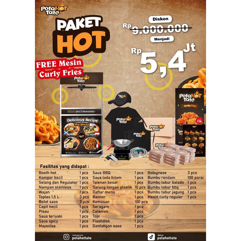 

PAKET USAHA PAKET HOT POTAHOTTTATO dan MINUMAN