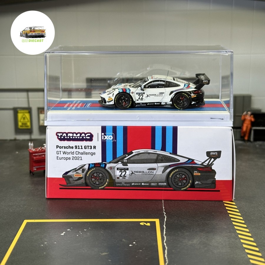 Tarmac Porsche 911 GT3 R White Putih GT World Challenge Europe 2021 Taiwan Exclusive 7-11 711 Seven 