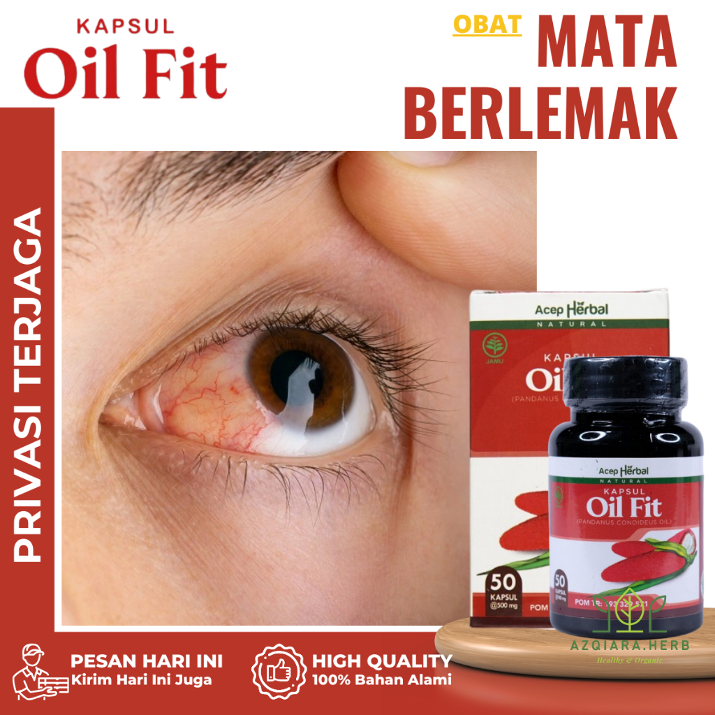 Oil Fit Ekstrak Buah Merah Papua Obat Mata Berlemak, Obat Pterygium, Obat Mata Katarak, Obat Mata Me