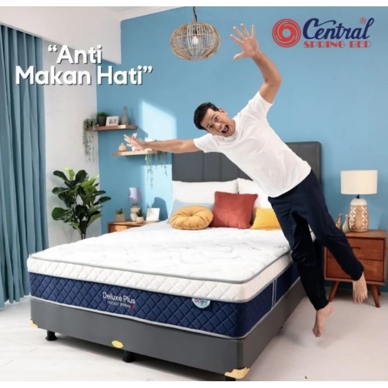 Kasur Springbed Central Deluxe Plus POCKET Kasur Plustop 180x200