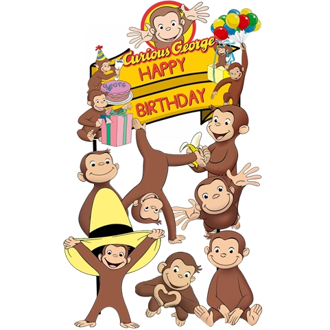 CURIOUS GEORGE CAKE TOPPER