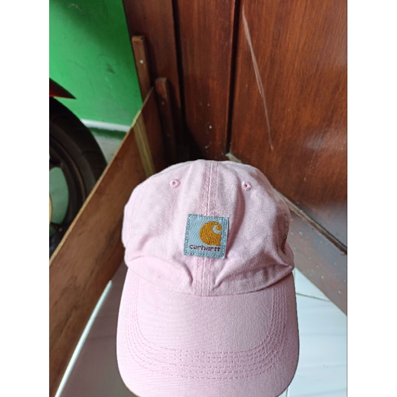 topi carhatt pink size remaja