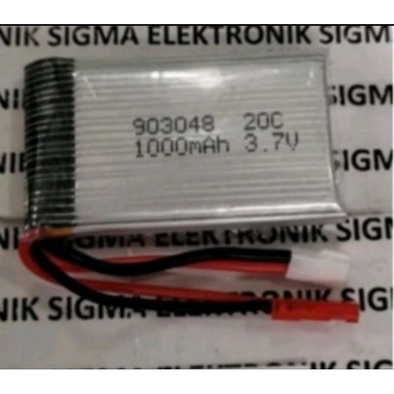 BATERAI LITHIUM POLYMER 3,7 VOLT 1100 MAH