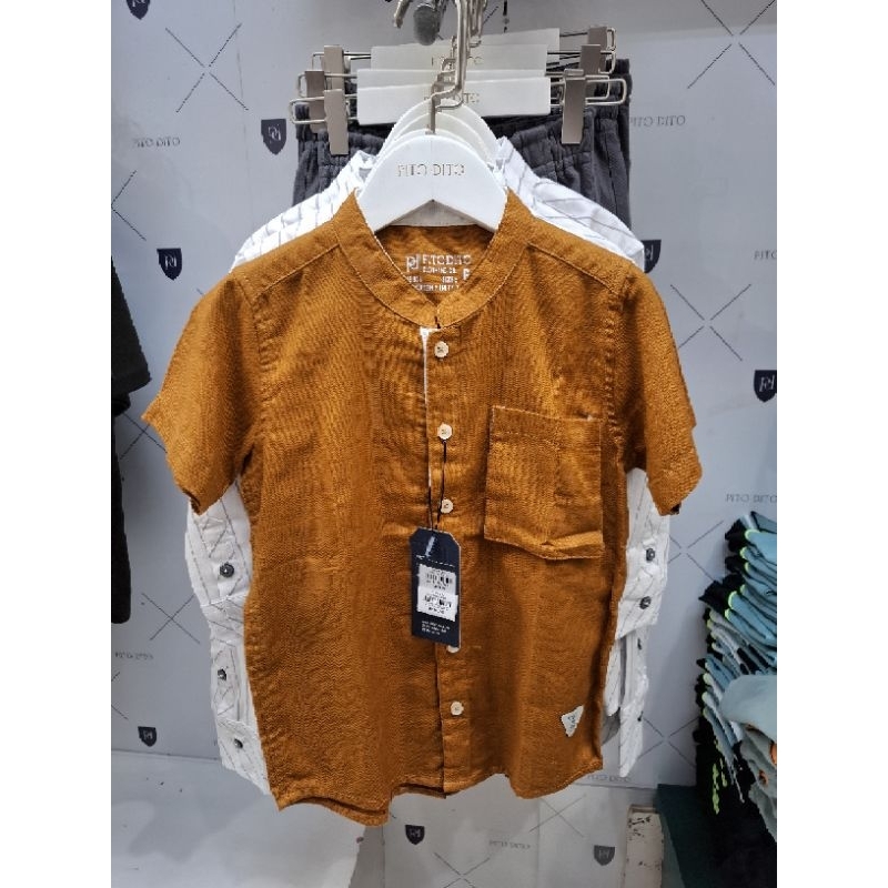 Kemeja Anak Laki laki Lengan Pendek Pito Dito Original
