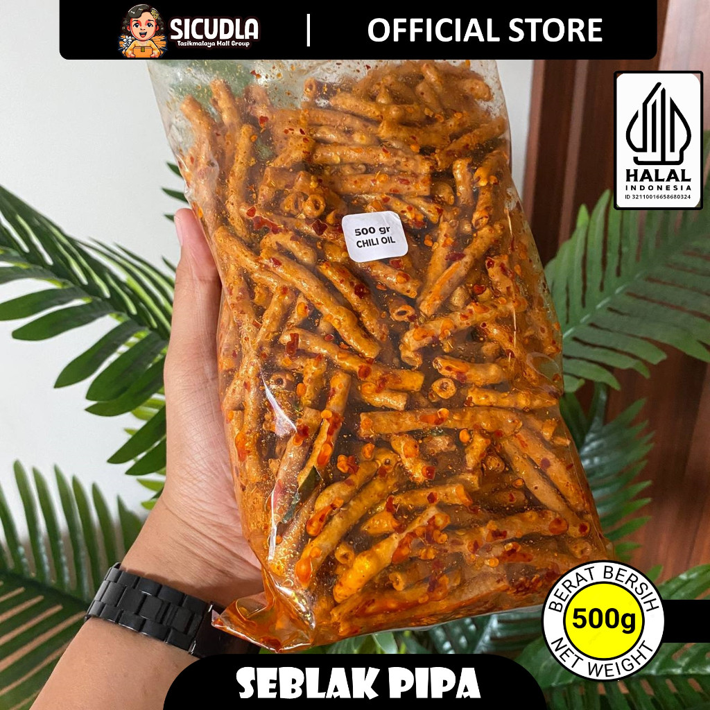 

500gram - SiCudla SEBLAK PIPA - RENYAH - PEDAS CHILI OIL