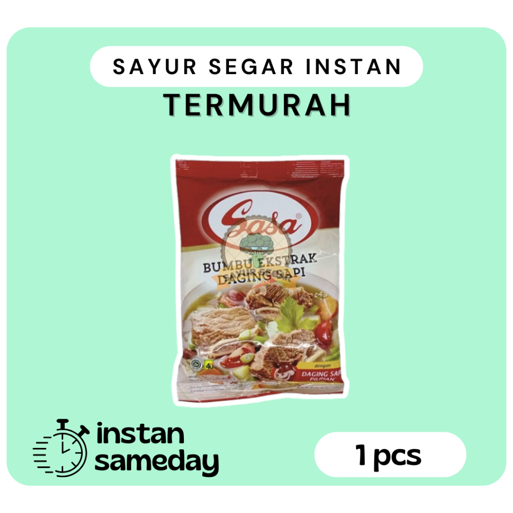 

Bumbu Ekstrak Daging Sapi - Sasa 250gr - Sayur Segar Instan