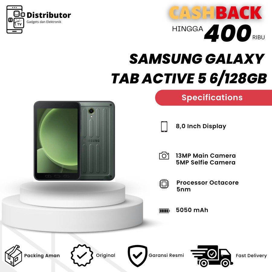 Samsung Galaxy Tab Active 5 6/128GB Garansi Resmi Samsung