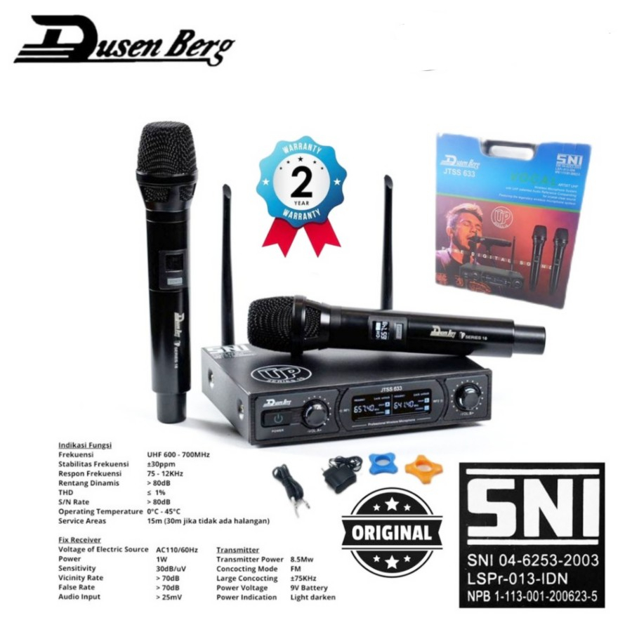 Microphone wireless Dusenberg jtss633 h jtss 633 mic handle