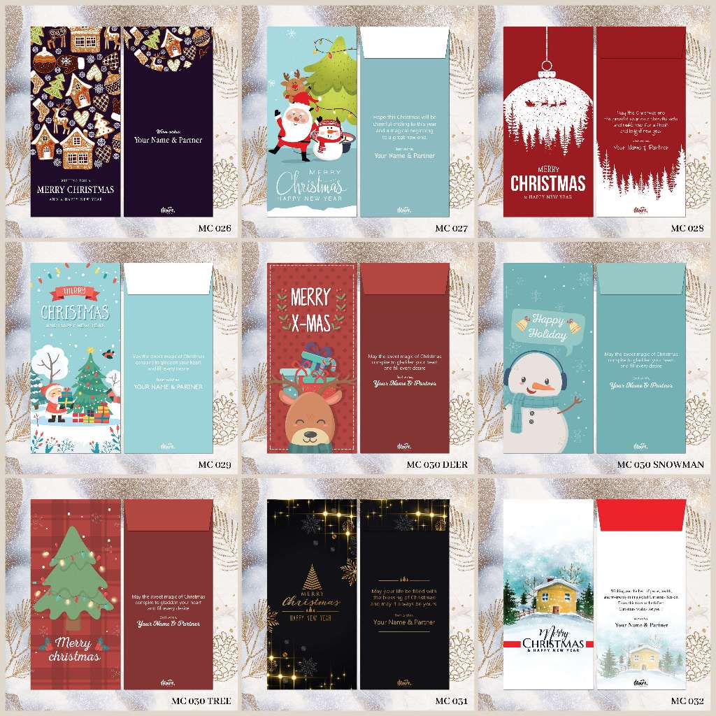

Custom Order - Angpao Natal | Christmas Angpao | Amplop Sumbangan | THR (Moire MC Collection 4)