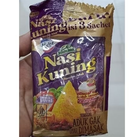 

Nasi kuning instant kobe isi 3bgks