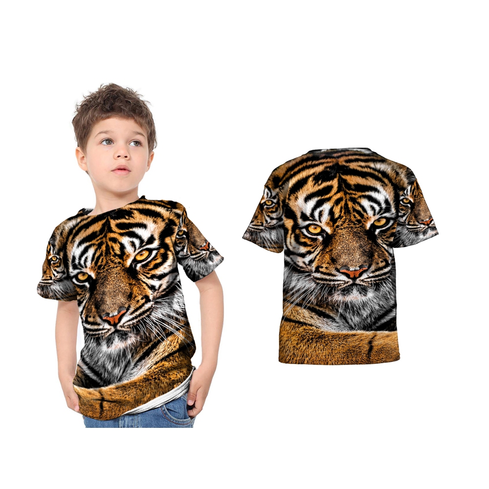Baju Harimau | Kaos Baju Jersey Anak Harimau Fullprint | Baju Anak Macan | Baju Anak Motif Harimau