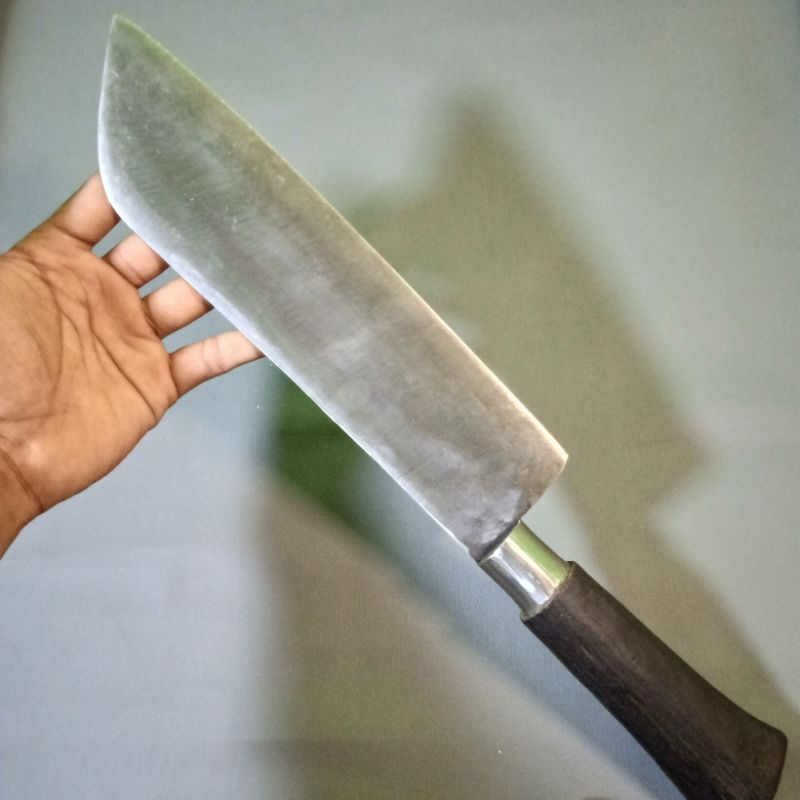 Pisau  Cacah Multifungsi Pisau Pemotongan Tulang Daging Jumbo Paksi Tembus Pisau Bodeng Madura