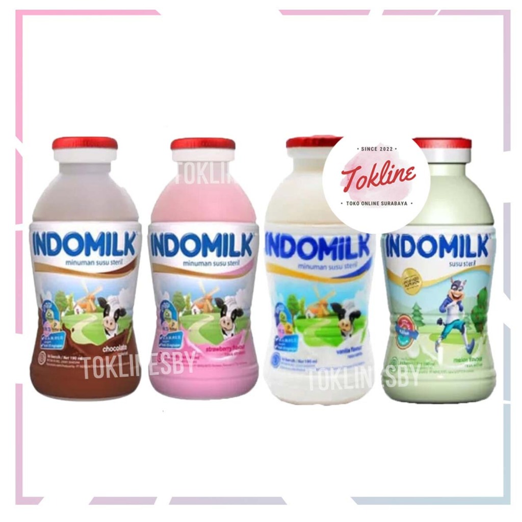 

[ 1 Karton isi 24 ] Indomilk Kids Melon Strawberry Coklat 190ml