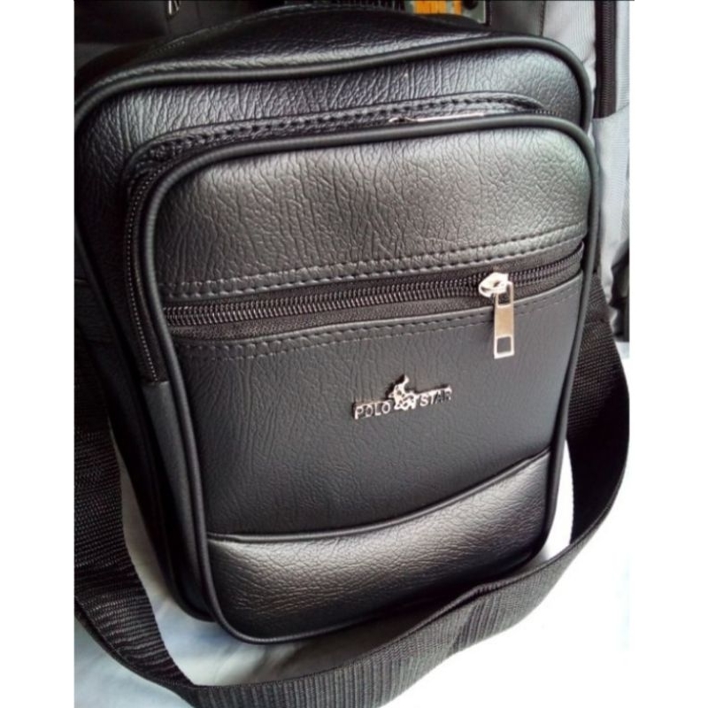 TU002 Polo Star Tas selempang kulit pria original / Tas premium waterproof