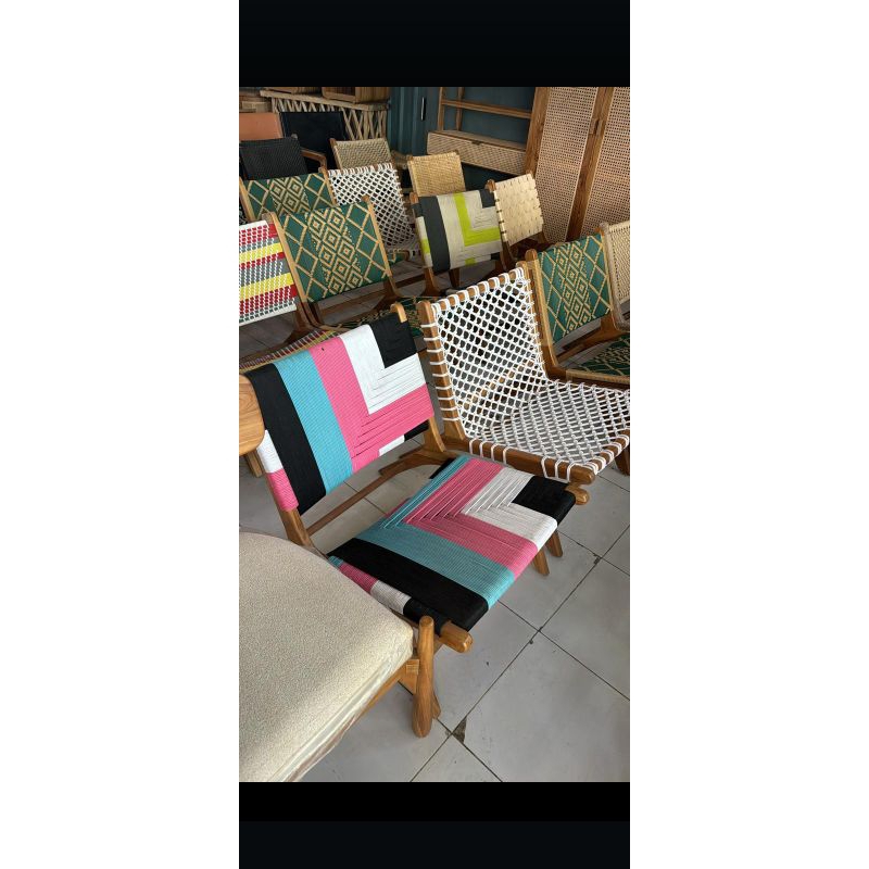 lazy chair/ kursi malas anyaman