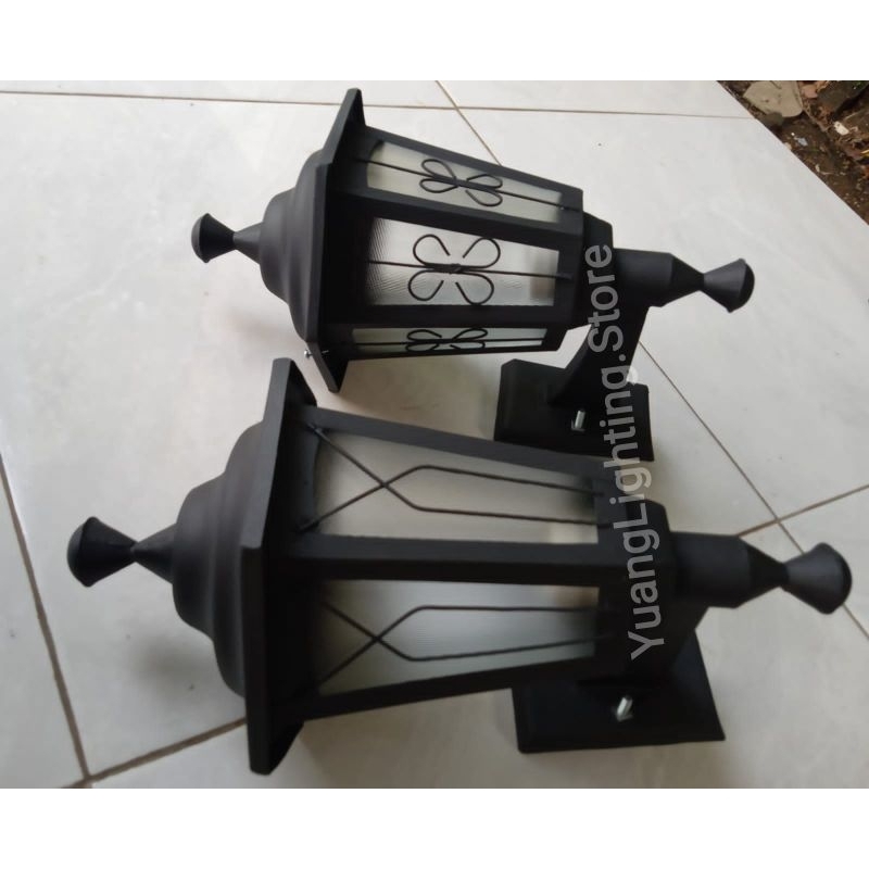 LAMPU DINDING TERAS AESTHETIC TERBARU 3 MODEL5 WARNA HIAS PILAR OUTDOOR TEMPEL PLUS PACKING