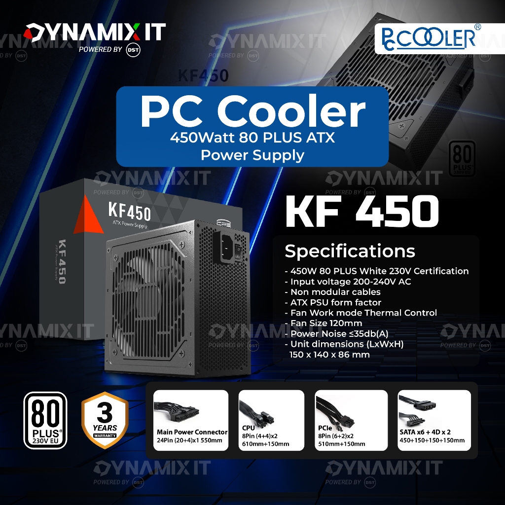 PSU PC COOLER KF450 450 Watt 80 Plus Power Supply