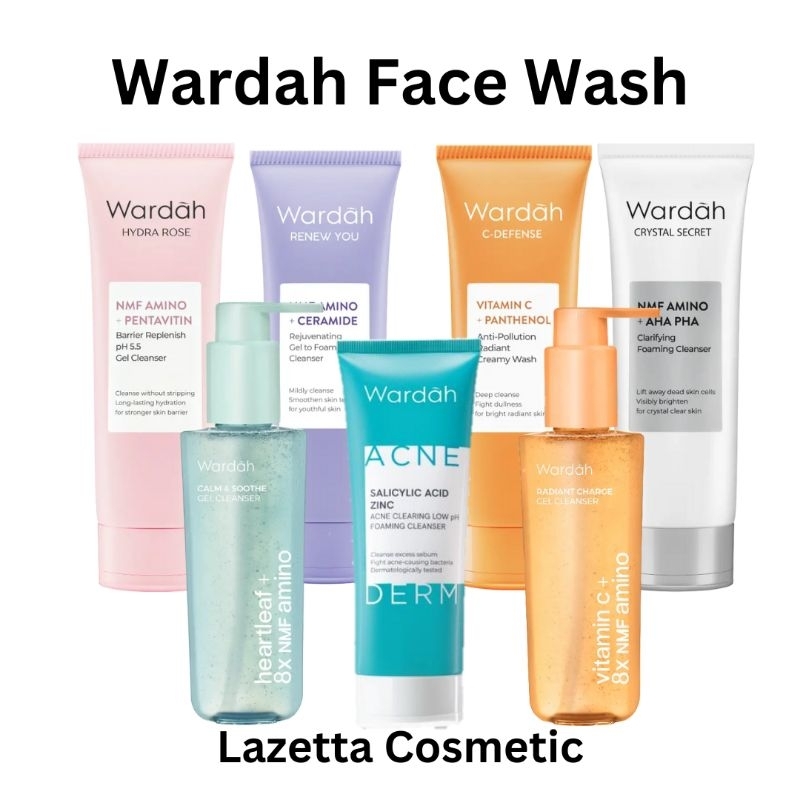 Wardah Face Wash | Wardah Facial Wash | Wardah Gel Cleanser | Sabun Cuci Muka Wardah | Hydra Rose Fa