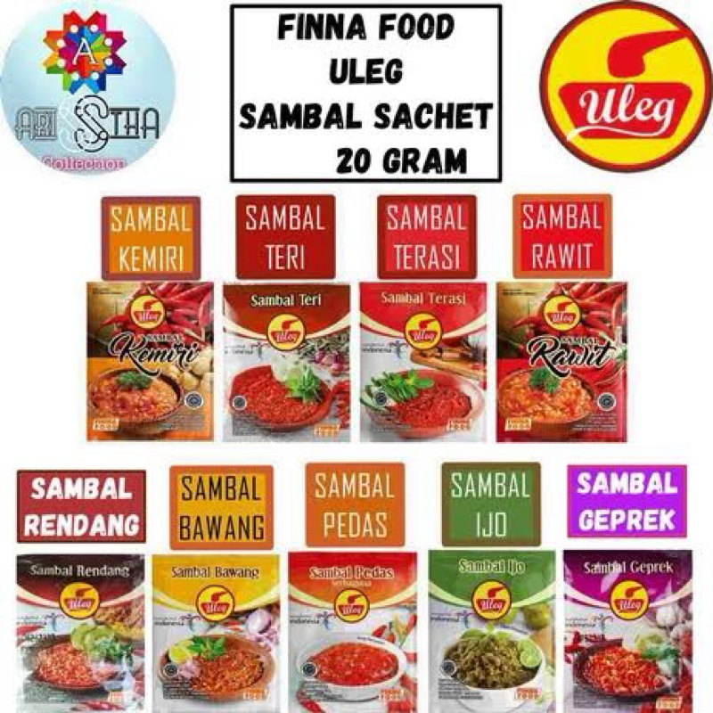 

Sambal Uleg Terasi Finna sachet isi 10