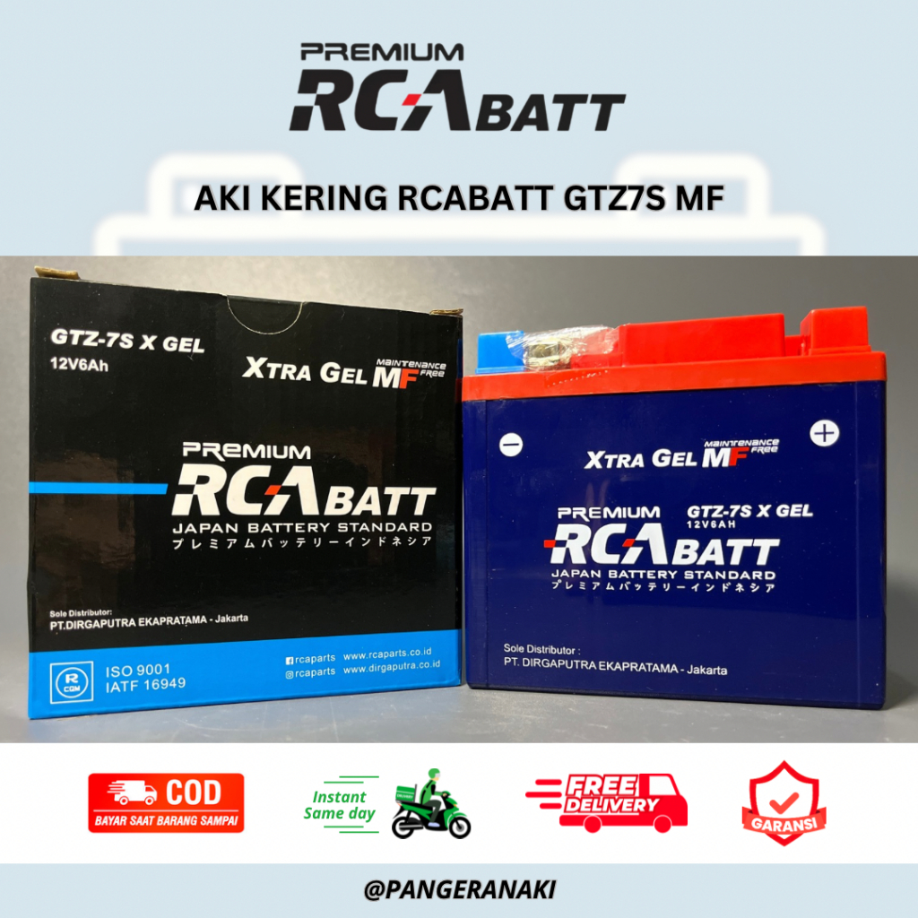 Aki Accu Motor Yamaha NMAX New, Aerox New, Fazzio, Stylo GTZ6V / GTZ7S RCA BATT MF