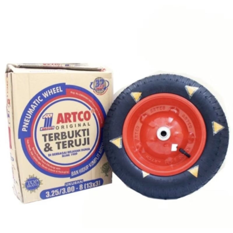 Ban komplit gerobak artco / ban artco asli komplit / ban luar / ban dalam / velg artco murah berkual