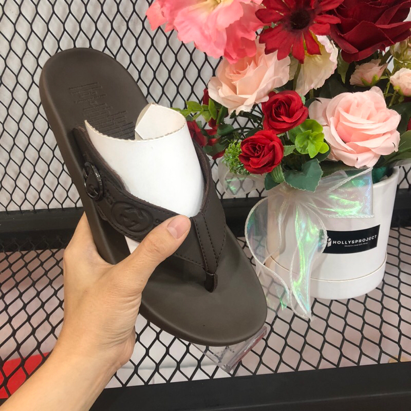 sendal pria sendal mirror motif Gucci kualitas premium