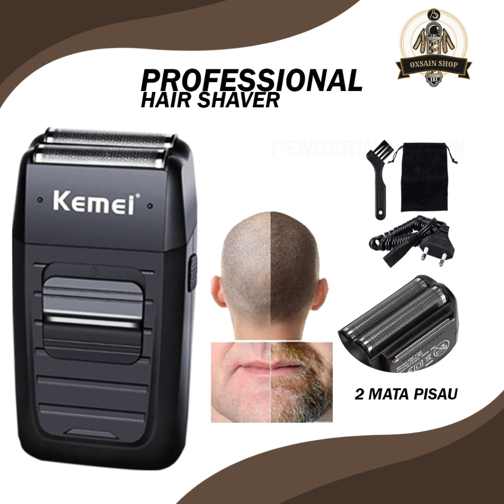 Alat Cukur Rambut Jenggot /Kumis Elektrik  Mesin Cukur Portable Berkualiatas Original