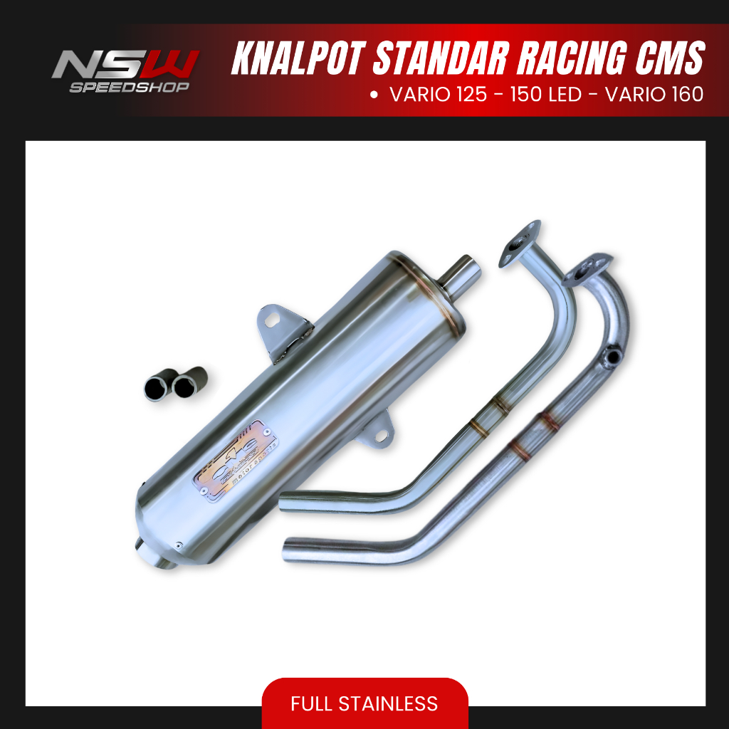 KNALPOT STANDAR RACING STENLIS VARIO 125 150 160 KNALPOT STENLIS MDM KNALPOT LUSTER SARBOR