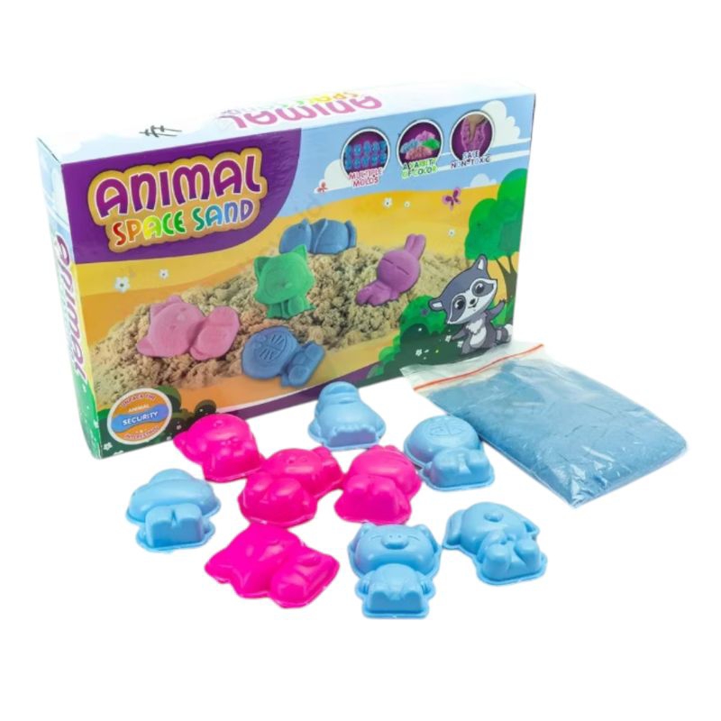 Pasir Ajaib Magic Animal Pasir + Cetakan / Mainan Pasir Anak Magic Sand/ Pasir Mainan Anak + Cetakan