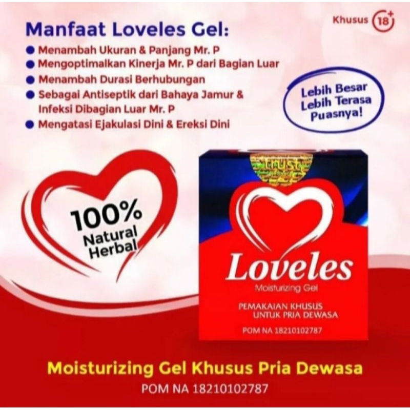 Loveles Gell asli original 100% asli originalbpomterjamin