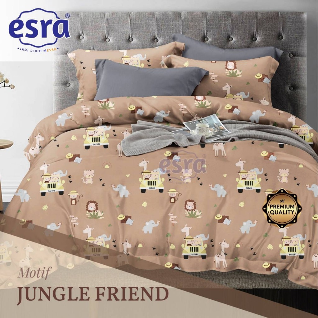 Sprei Katun Lokal ESRA motif Astro - Biru - Sprei anak cowo galaxy