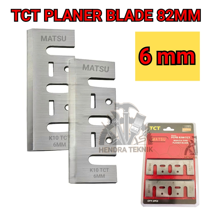 MATA PISAU KETAM PISAU PASAH SUGU PAHAT PLENER ASLI TCT MATA PISAU PLANER TCT 6mm MATSU