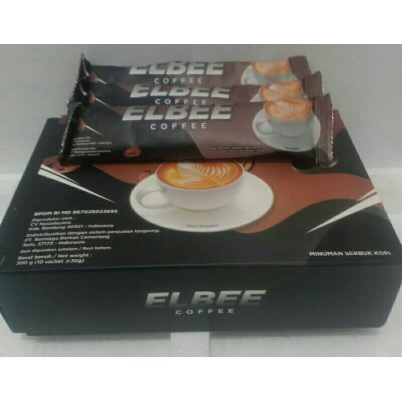 

COFFEE ELBEE KOPI KESEHATAN 1 BOX ISI 10 SACHET 25 GRAM ORIGINAL