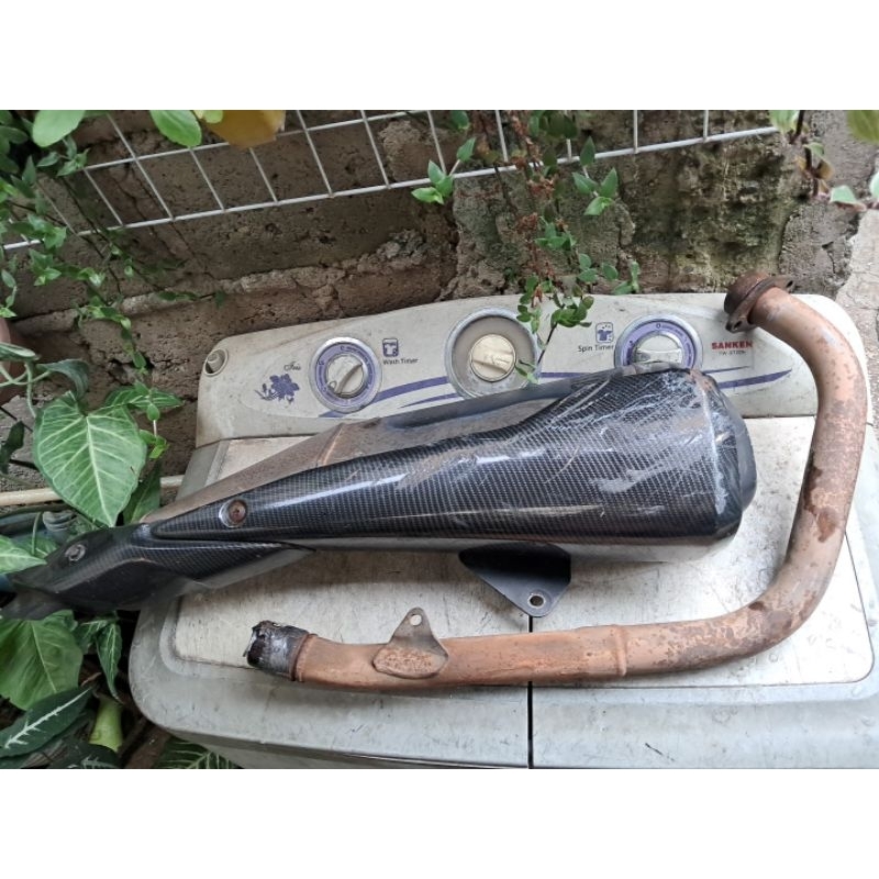 Knalpot original cbr 250 r cbr 250r honda cbu ori copotan fullsystem fullset tinggal pasang ajah sta