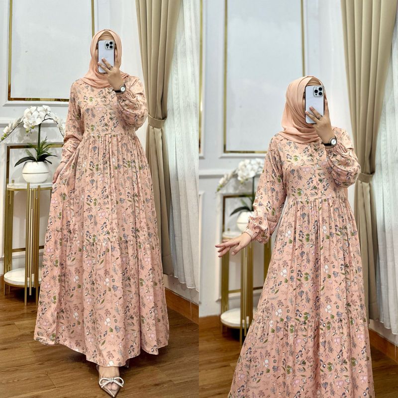 GAMIS WANITA TERBARU //GAMIS BUSUI GAMIS RAYON DIAMOND //GAMIS LEBARAN GAMIS RAYON SUPER PREMIUM BAH