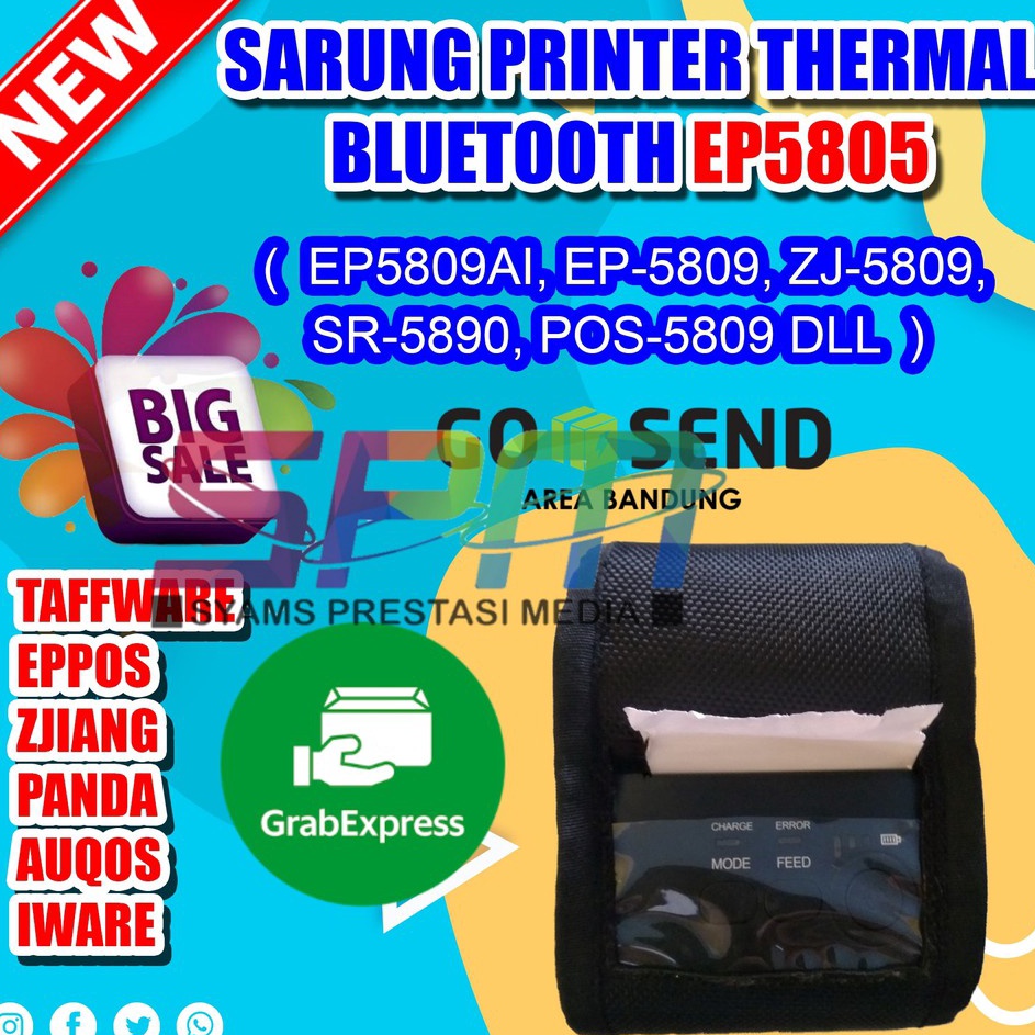 TERJAMIN BAGUS sarung atau tas printer bluetooth thermal mini untuk tipemodel 585