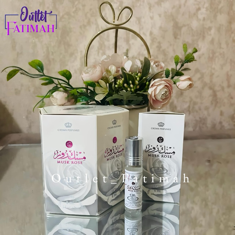 Parfum Al Rehab 6ml Aroma Musk Rose isi 6pc. Minyak wangi non alkohol al rehab original
