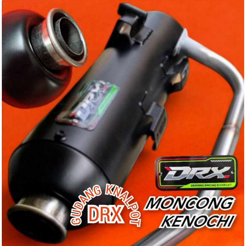 Knalpot DRX moncong Kenochi,Vario | Aerox|Nmax|PCX by DRX Demong racing exhaust/ knalpot std racing/