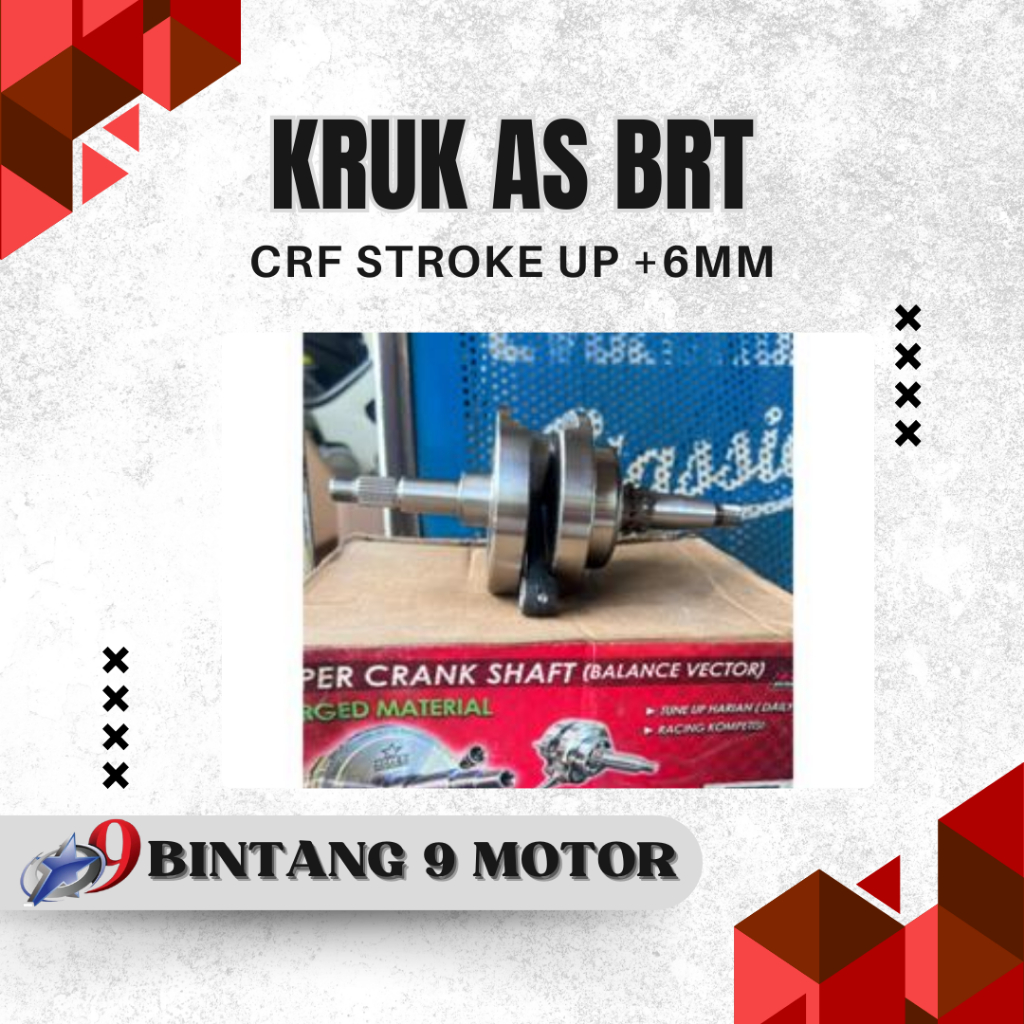 KRUK AS BRT CRF STROKE UP +6MM-BINTANG SEMBILAN MOTOR