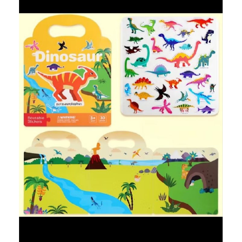 

Mainan edukasi buku sticker 3d tahan air/ sticker reuseable/ sticker book children's